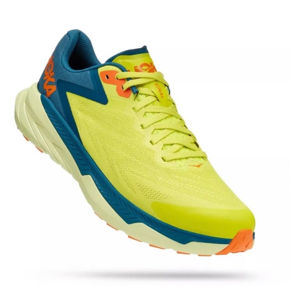 Hoka One One Zinal Evening Primrose Blue Coral Trail Running Sneakers 11.5D Mens - Picture 2 of 16